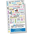 Magnetic Word Set Special (56 pieces), Digital Full Color, Vinyl Topcoat